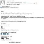 fifa world cup lottery scam